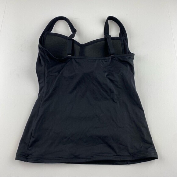 Sea Level Essentials Twist Front Multifit Singlet Swimsuit Top Black Size 6 NWT - Picture 4 of 7